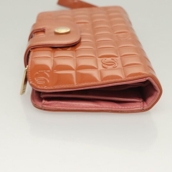 CHANEL Clutch Bag Enamel Pink Gold CC Auth - Picture 5 of 16